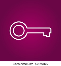 Key vector icon