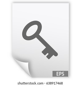 Key vector icon