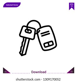  
Key vector icon. Best modern, simple, isolated,lifestyle-icons.flat icon for website design or mobile applications, UI / UX design vector format.