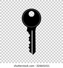 key vector icon - black illustration