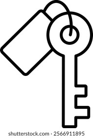 Key vector icon. Can be used for printing, mobile and web applications.