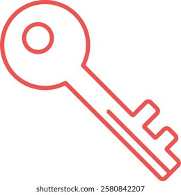 Key vector icon. Can be used for printing, mobile and web applications.