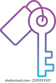 Key vector icon. Can be used for printing, mobile and web applications.