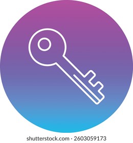 Key vector icon. Can be used for printing, mobile and web applications.