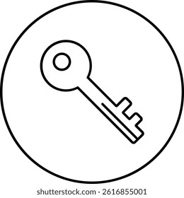 Key vector icon. Can be used for printing, mobile and web applications.
