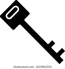 Key vector icon. Can be used for printing, mobile and web applications.