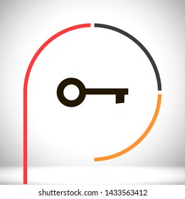 key vector icon eps 10 , Lorem ipsum Flat design