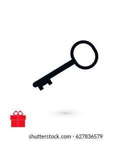 key vector icon, 

Vector EPS 10 illustration style