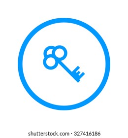 Key vector icon. Flat design style eps 10