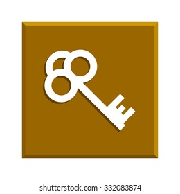Key vector icon. Flat design style eps 10