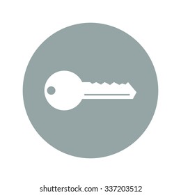 Key vector icon. Flat design style eps 10