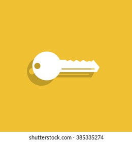 Key vector icon. Flat design style eps 10