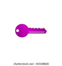 Key vector icon. Flat design style eps 10