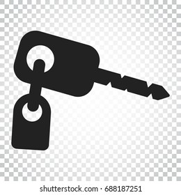 Key vector icon. Key flat illustration. Simple business concept pictogram on isolated background.