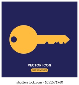 Key Vector Icon Illustration