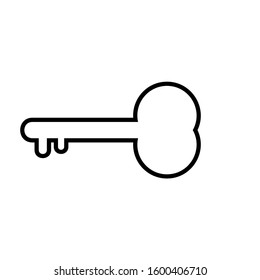 Key vector icon illustration eps10