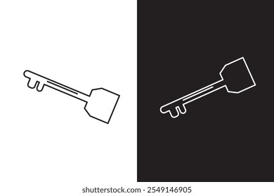 Key vector icon. Illustration isolated on white background for graphic and web design,eps10
