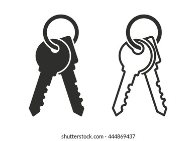 Key vector icon. Illustration isolated on white background for graphic and web design.