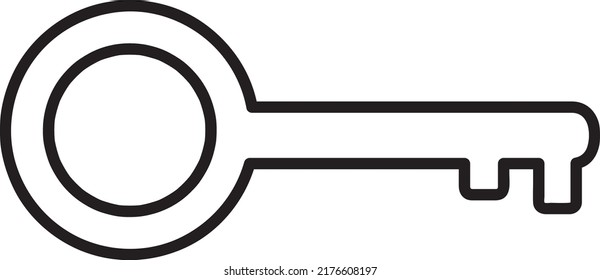 Key vector icon illustration on white background..eps
