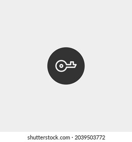 Key vector icon illustration sign