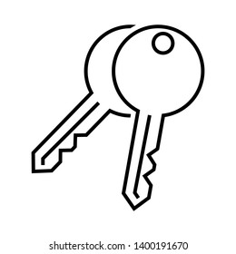 
Key vector icon. Key illustration symbol.