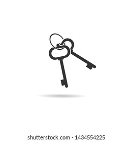 Key vector icon illustration template design 