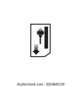 Key vector icon illustration template design 