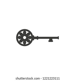 Key vector icon illustration white background. eps 10