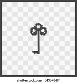 Key vector icon. Isolated illustration. Business picture.