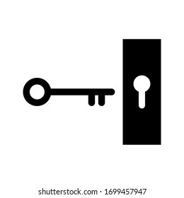 Key vector icon Isolated On White Background. eps 10