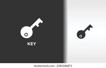 Key Vector, Icon Or Logo Sign Isolated Symbol Illustration