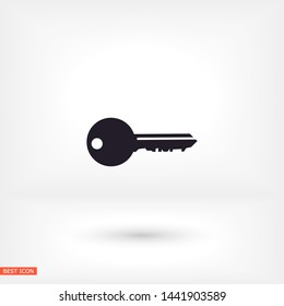 key vector icon , Lorem ipsum flat design