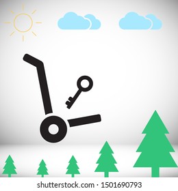 Key Vector icon . Lorem Ipsum Illustration design