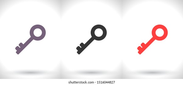 Key Vector icon . Lorem Ipsum Illustration design