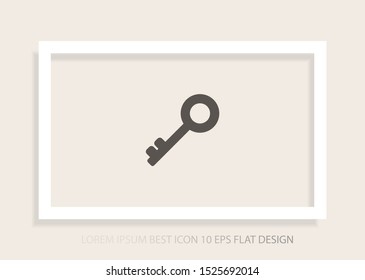 Key Vector icon . Lorem Ipsum Illustration design