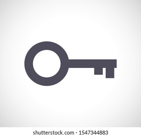 Key vector icon. lorem ipsum Flat Design JPG