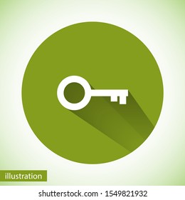Key vector icon. lorem ipsum Flat Design JPG