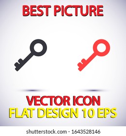 Icono del vector de la clave . Diseño de ilustración de Lorem Ipsum