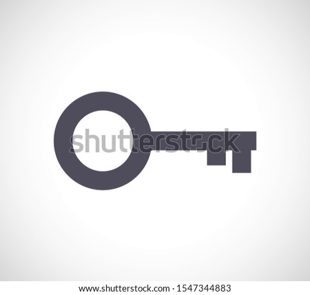 Key vector icon. lorem ipsum Flat Design JPG