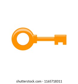 Key vector icon on white background
