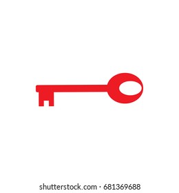 Key vector icon on white background