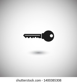 Key vector icon. Open house key icon. Key from the lock icon. Key icon - information protection symbol