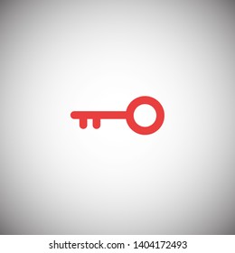 Key vector icon. Open house key icon. Key from the lock icon. Key icon - information protection symbol