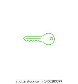 Key vector icon. Open house key icon. Key from the lock icon. Key icon - information protection symbol