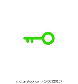 Key vector icon. Open house key icon. Key from the lock icon. Key icon - information protection symbol
