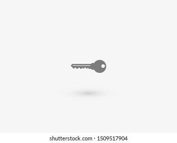 Key vector icon. Open house key icon. Key from the lock icon. Key icon - information protection symbol