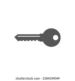 Key vector icon. Open house key icon. Key from the lock icon. Key icon - information protection symbol