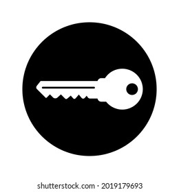 Icono de vector clave. Icono de la tecla de la casa abierta. Tecla del color del icono de bloqueo editable