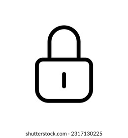 Key - vector icon, padlock icon simple design