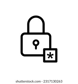 Key - vector icon, padlock icon simple design